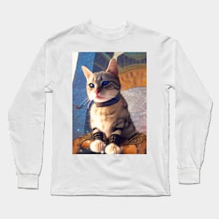 Fantasy knight kitten: Paws Long Sleeve T-Shirt